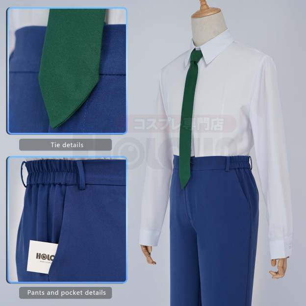 HOLOUN  Anime Jimmy Kudo Kusuda Rikum Cosplay Costume Lining Suit Shirt Tie Pants Daily Wear Christmas New Year