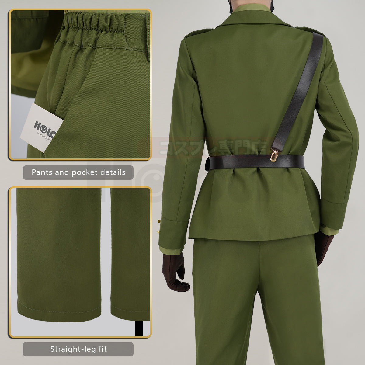 HOLOUN Axis Powers Anime Arthur Kirkland Cosplay Costume Uniform Jacket Pants Shirt Cos Convention Halloween Christmas
