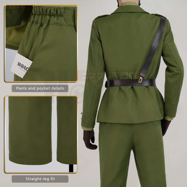 HOLOUN Axis Powers Anime Arthur Kirkland Cosplay Costume Uniform Jacket Pants Shirt Cos Convention Halloween Christmas
