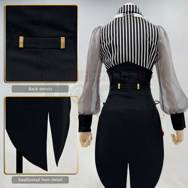 HOLOUN BanG Dream Ave Mujica Anime Amoris Nyamu Yutenji Costume Shirt Shorts Corset Necklace Cos Convention Daily Wear Gift