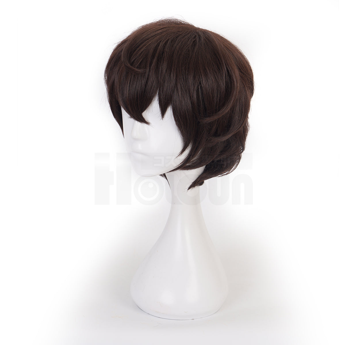 HOLOUN Bungo Anime Dazai Osamu Cosplay Wig Rose Net Synthetic Fiber Adjustable