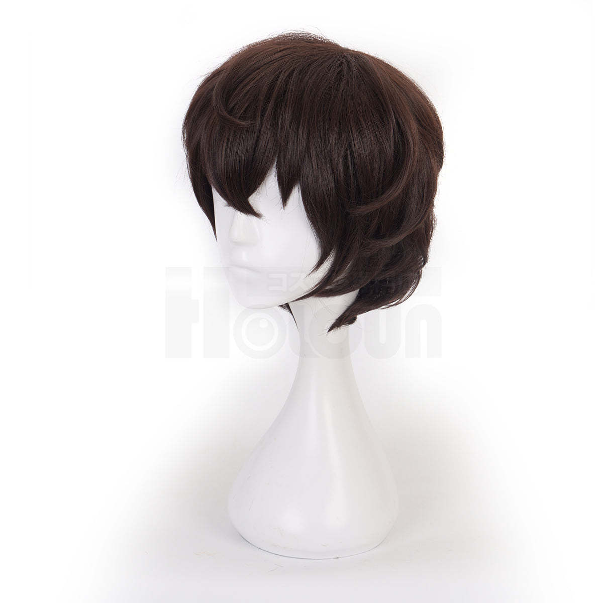 HOLOUN Bungo Anime Dazai Osamu Cosplay Wig Rose Net Synthetic Fiber Adjustable
