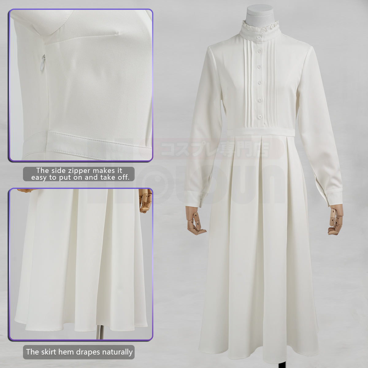 HOLOUN Frieren Beyond Journey's End Anime Fern Cosplay Costume Wig Cloak Coat Dress Christmas Gift