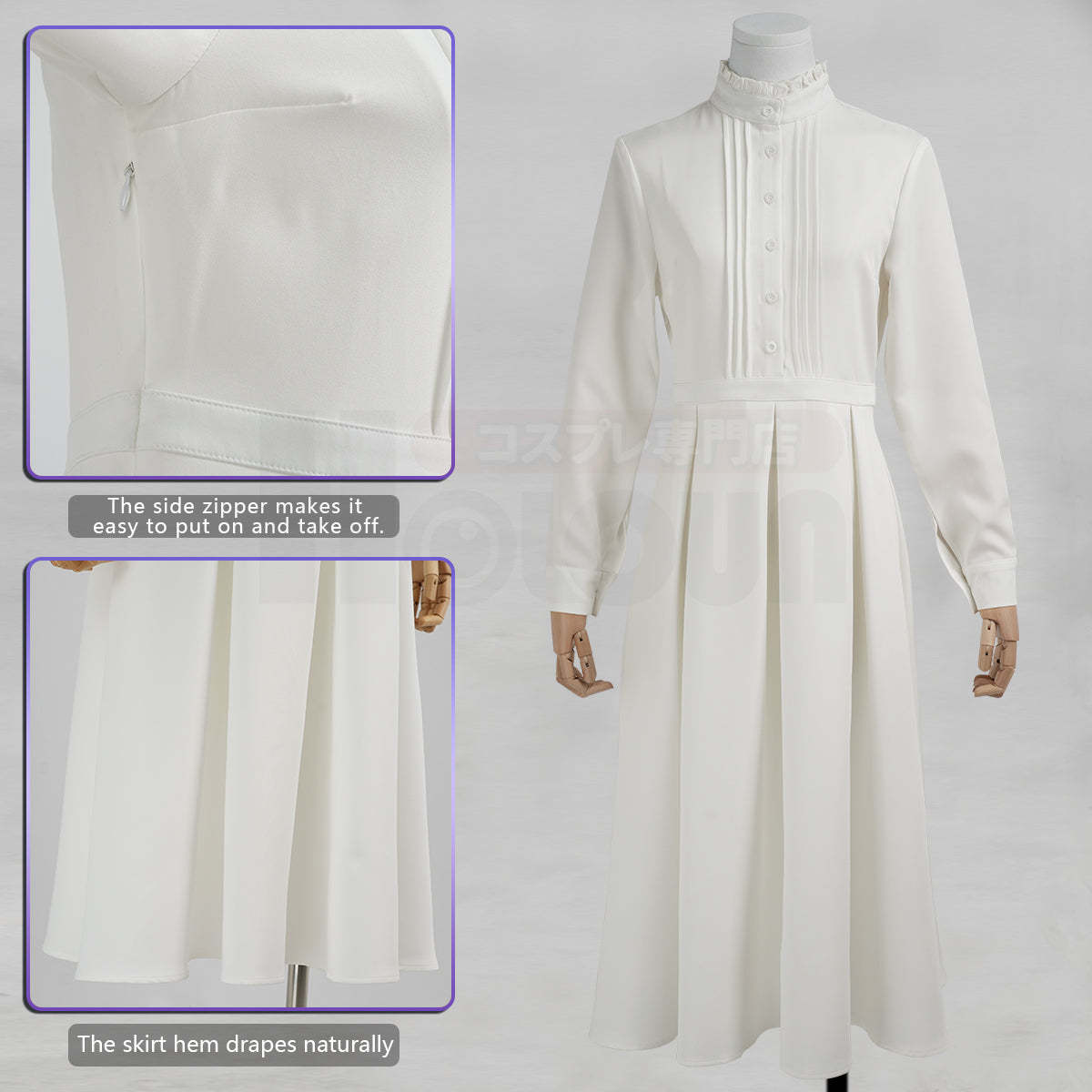 HOLOUN Frieren Beyond Journey's End Anime Fern Cosplay Costume Wig Cloak Coat Dress Christmas Gift