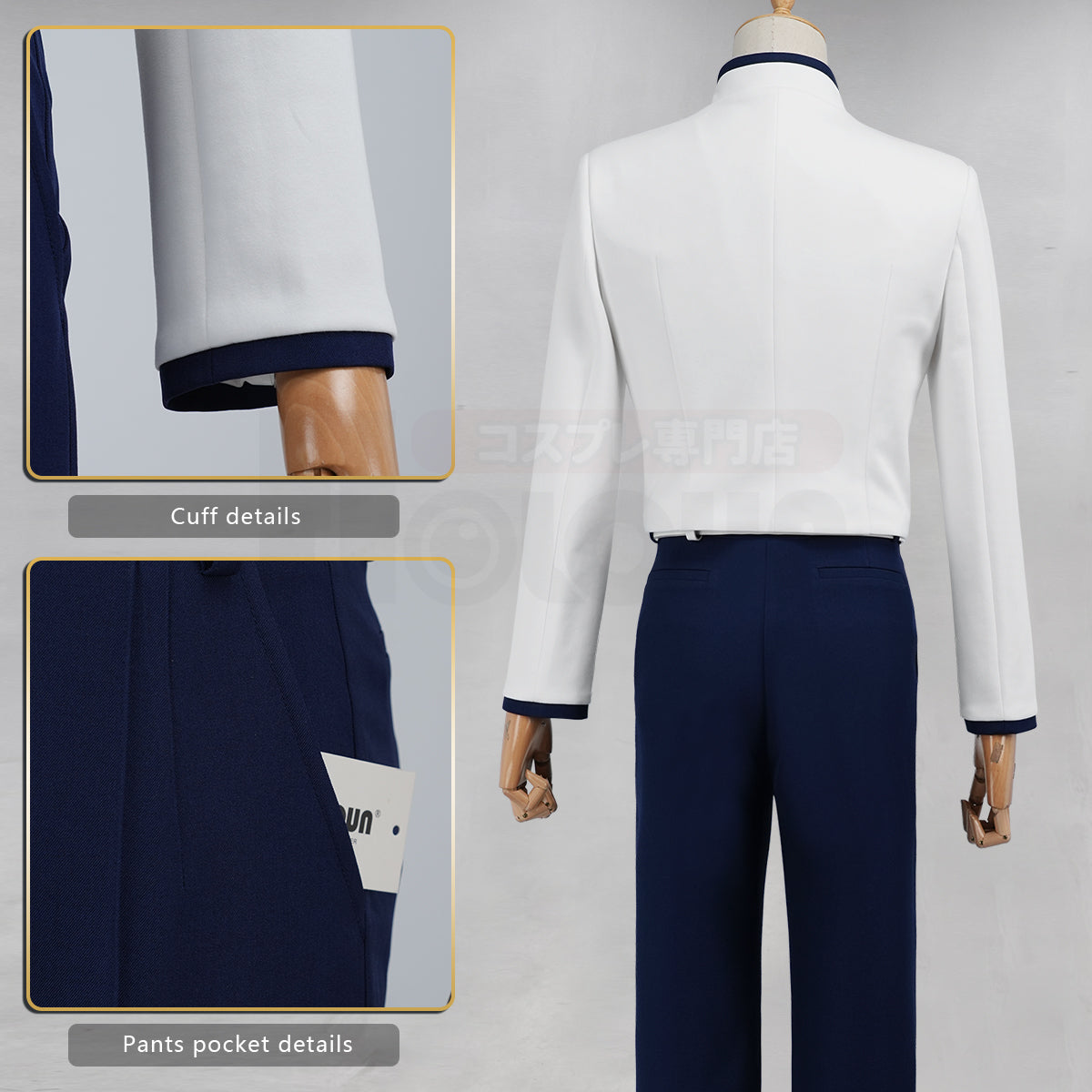 HOLOUN Hikaru no Go Anime Toya Akira Cosplay Costume Convention Halloween Christmas Jacket Pants Belt Unisex