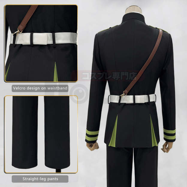 HOLOUN Seraph Of The End Anime Yuichiro Hyakuya Cosplay Costume Jacket Pants Shirt Belt Halloween Christmas Animation Convention