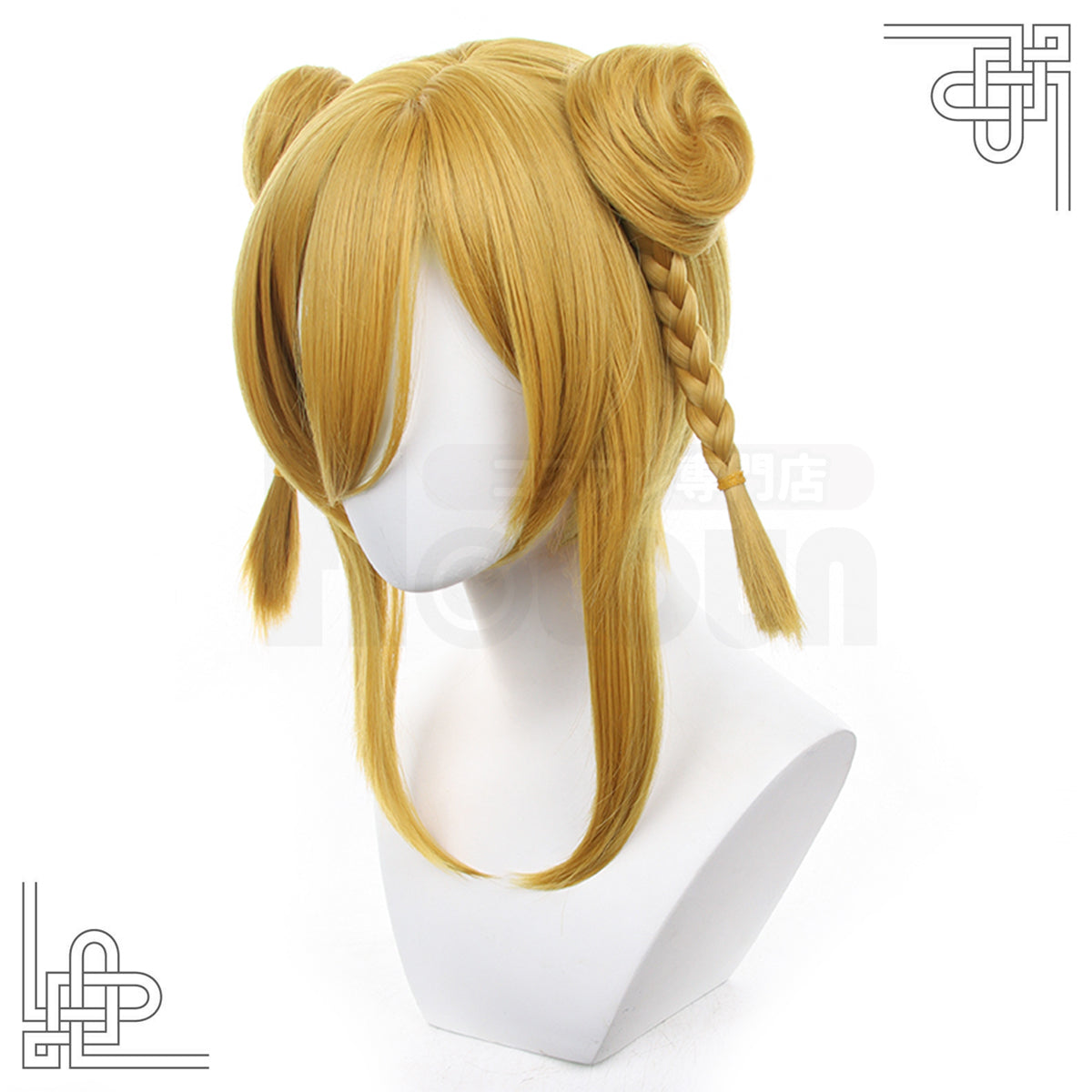 HOLOUN Manga Anime Chigiri Cosplay Wig Rose Net Synthetic Fiber Brown