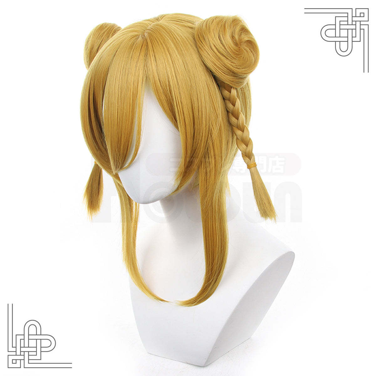 HOLOUN Manga Anime Chigiri Cosplay Wig Rose Net Synthetic Fiber Brown