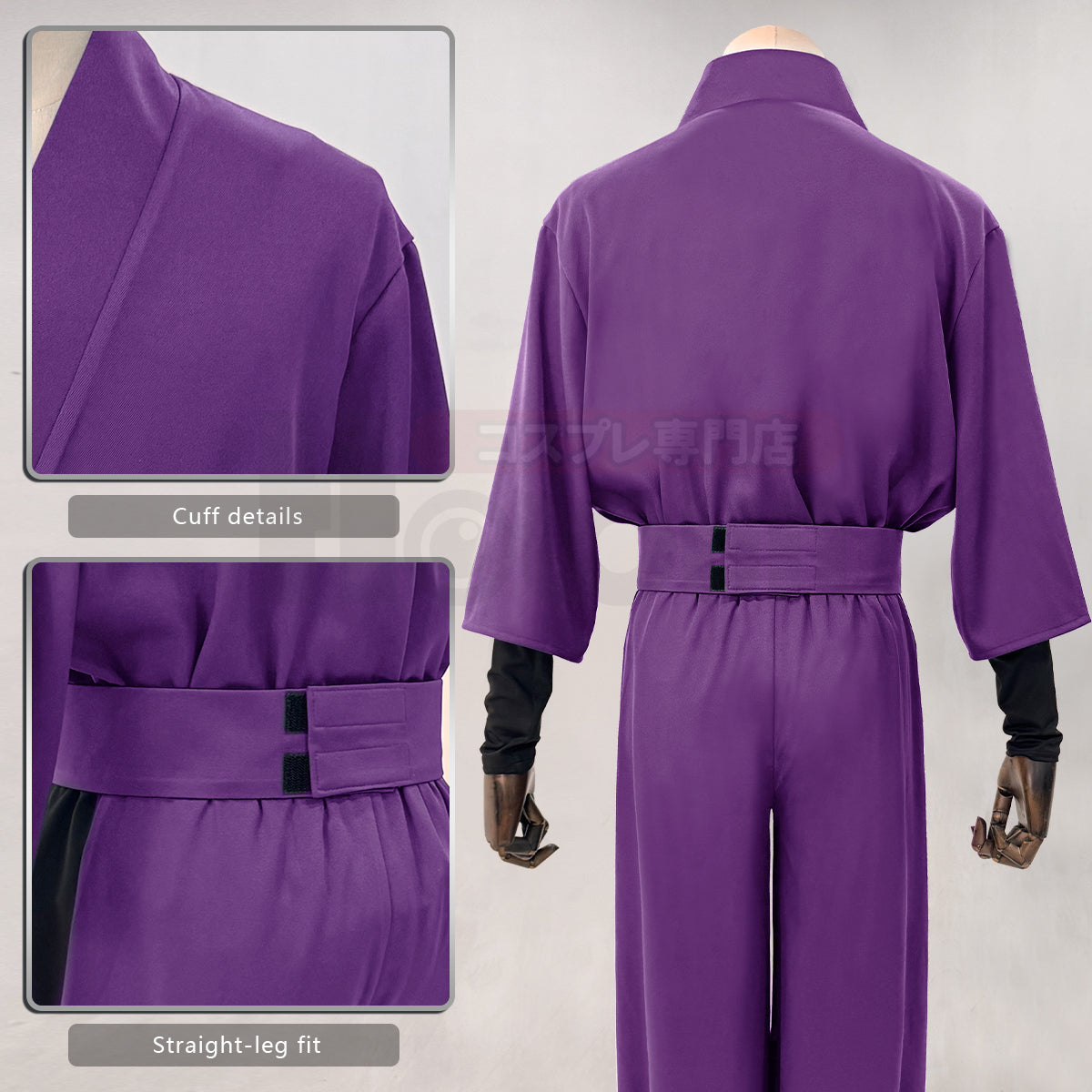 HOLOUN Nintama Rantaro Anime Ninja costume Adult Version 5 Colors Black Purple Green Blue Light Green Cos Convention Halloween