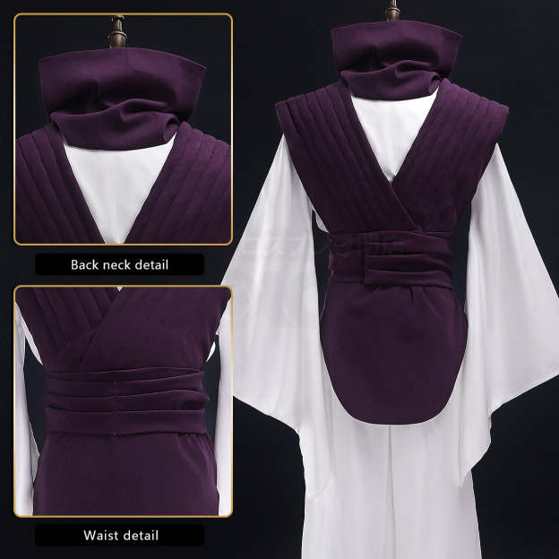HOLOUN Jujutsu JJK Manga Anime Choso Cosplay Costume Purple Vest Neck Gaiter Belt White Elastic Pants Top Gift