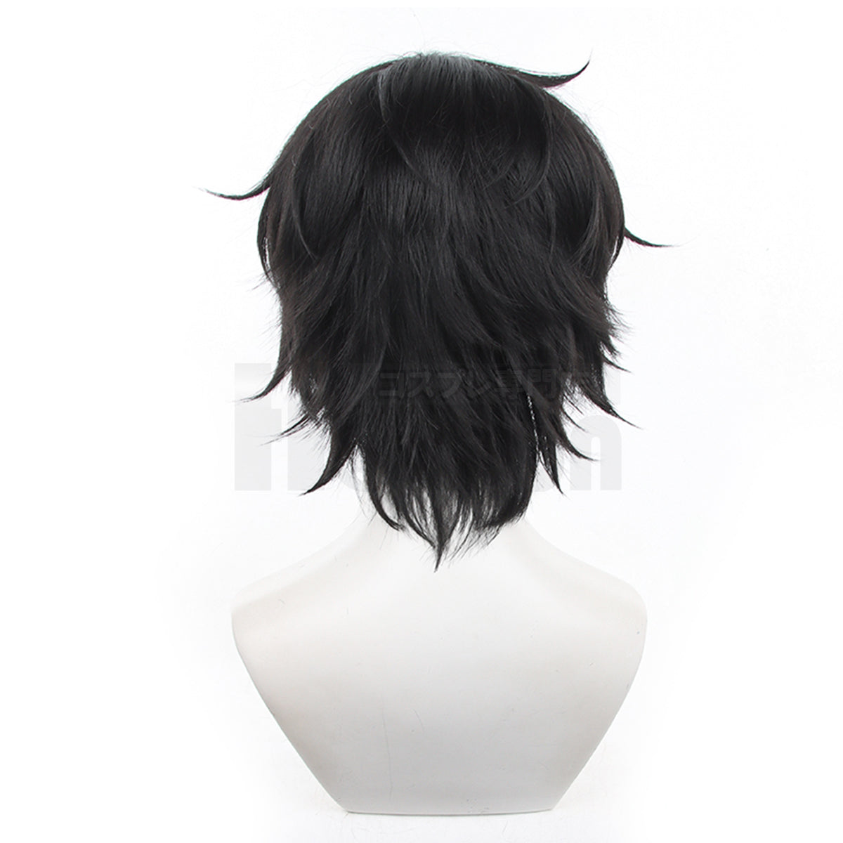 HOLOUN PS 5 Game Ren Amamiya Joker Cosplay Wig Rose Net Synthetic Fiber Adjustable Size Black Heat Resistant