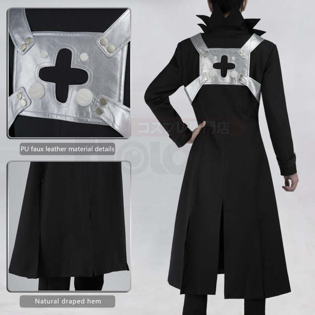 HOLOUN STONE Anime Dr. Xeno Houston Wingfield Cosplay Costume Coat Shirt Pants Tie Convention Halloween Christmas Gift