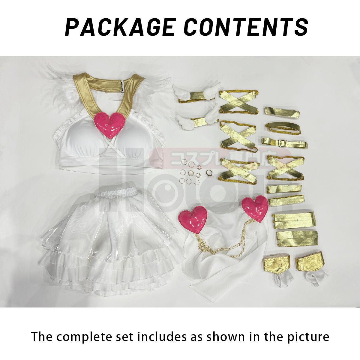 HOLOUN Stocking Panty Anime Panty Anarchy Cosplay Costume Wig Top Skirt  Cos Convention Daily Wear Halloween