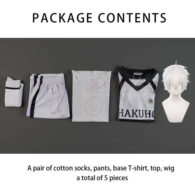 HOLOUN Anime NAGI NO.7 Cosplay Costume Jersey Wig Rose Net Football Soccer Uniform Daily Sport Wearing