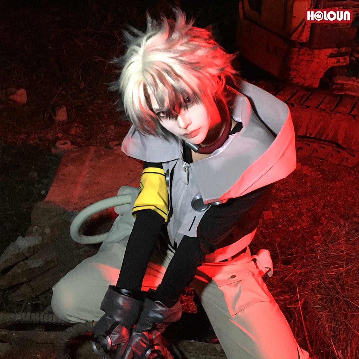 HOLOUN Gachiakuta Anime Rudo Cosplay Costume Convention Halloween Christmas Embroidery Armband T-Shirt Pants Coat Bag Gloves