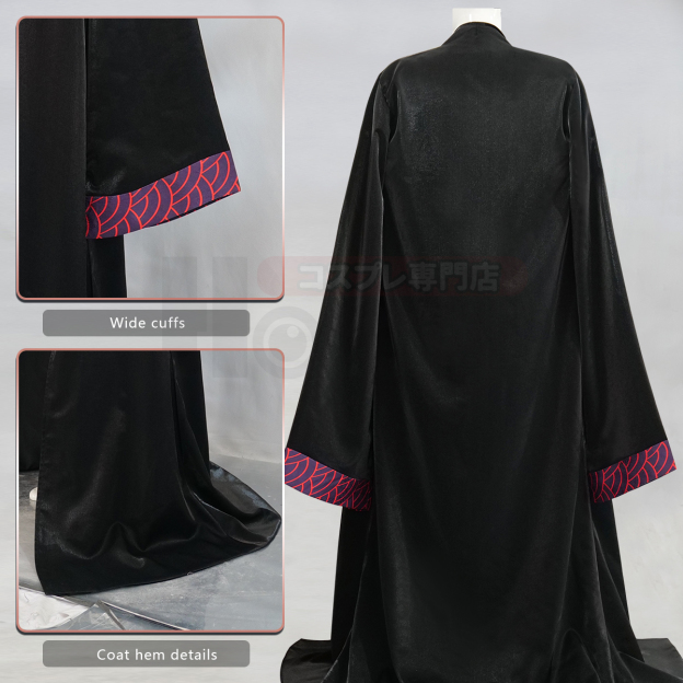HOLOUN Jia Qiu Game Limbus Company Cosplay Costume Halloween Christmas Convention Party Gift Black Red Cape Pants