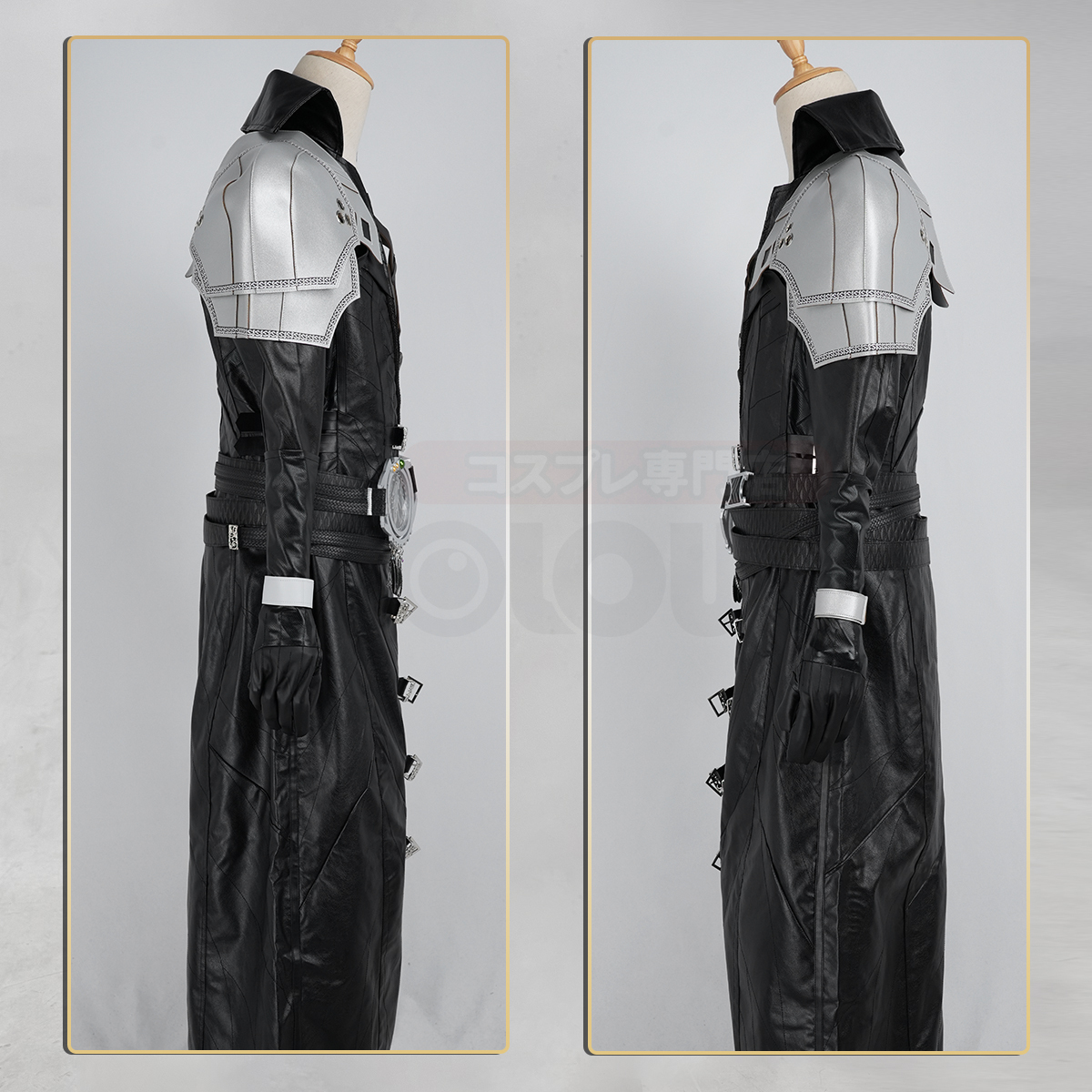 HOLOUN Sephiroth Cosplay Costume Game Halloween Convention Christmas Party Coat Pants Belt Gloves Shoulder Armor