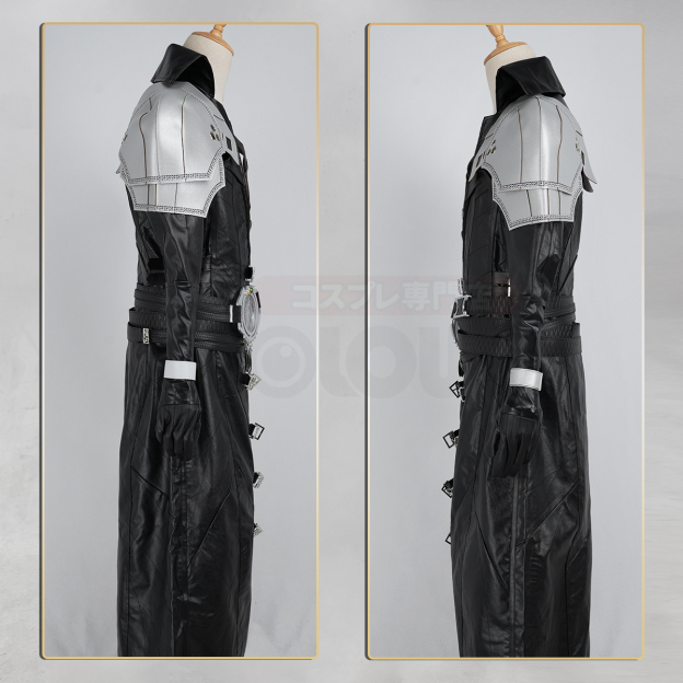 HOLOUN Sephiroth Cosplay Costume Game Halloween Convention Christmas Party Coat Pants Belt Gloves Shoulder Armor