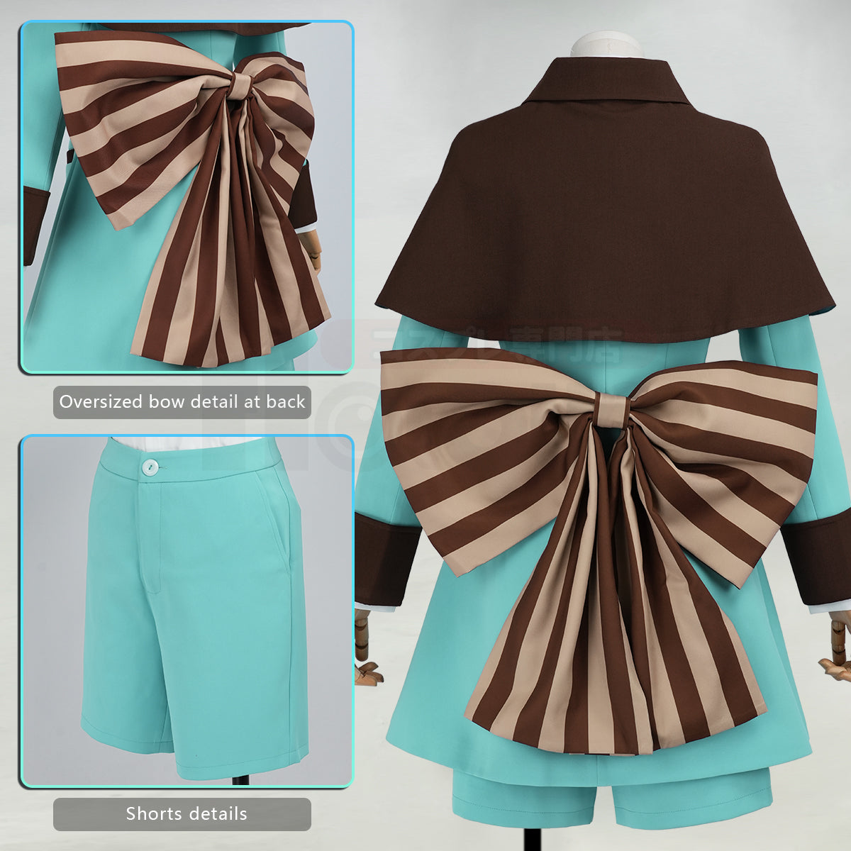 Pre-sale HOLOUN Anime Ciel Phantomhive Mint Chocolate Valentine Cosplay Costume Coat Shawl Short Hat Bow Convention Halloween Outfit