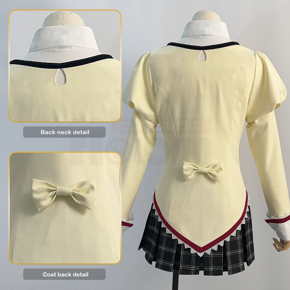 HOLOUN Puella Magi Madoka Magica Anime Kaname Madoka Cosplay Costume White Black Shirt Jk Skirt Akemi Homura Tomoe Mami Miki Sayaka Sakura Kyoko
