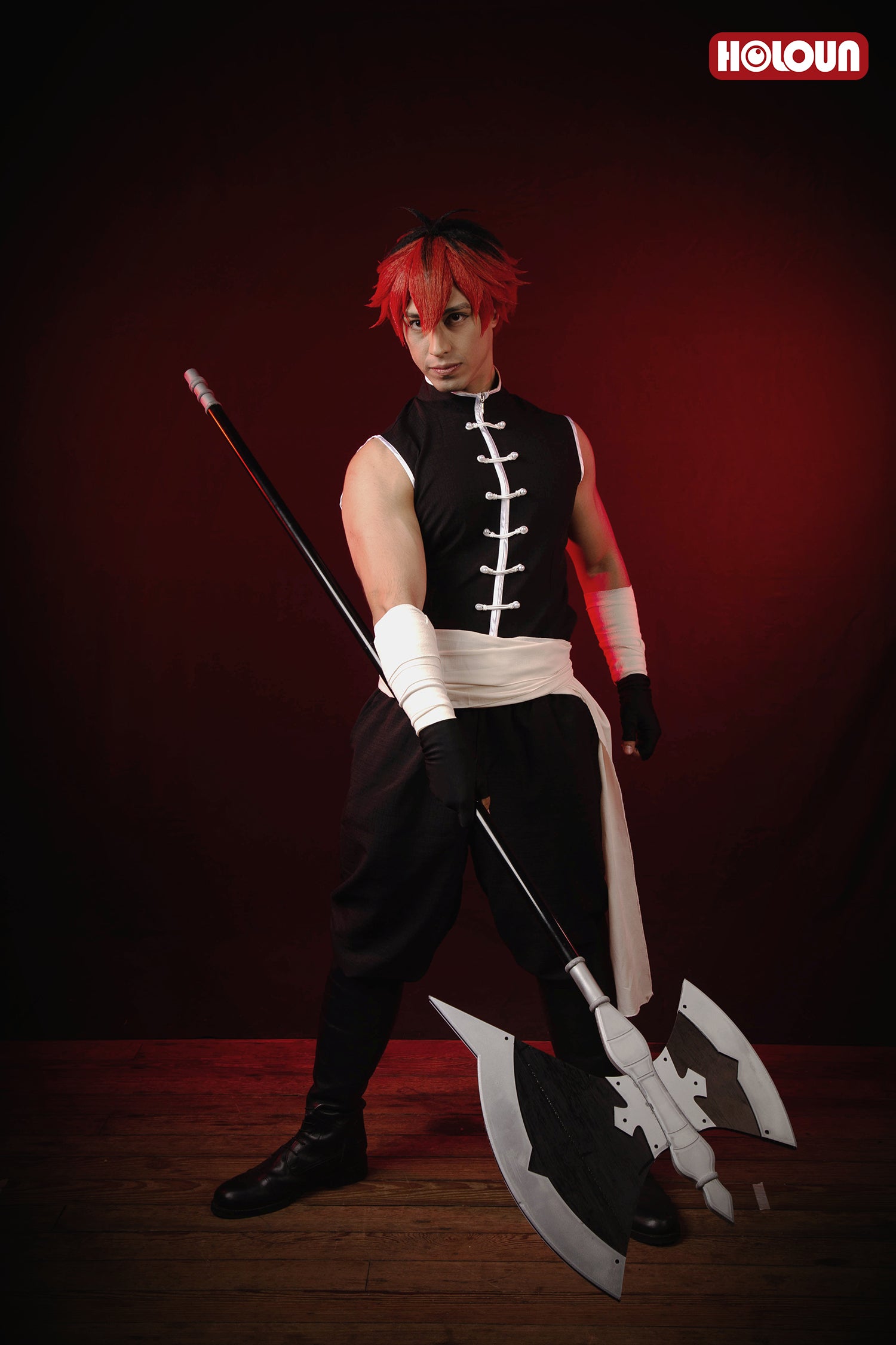 HOLOUN Frieren Beyond Journey's End Anime Stark Cosplay Costume Wig Jacket Sleeveless Vest Pants Christmas Gift