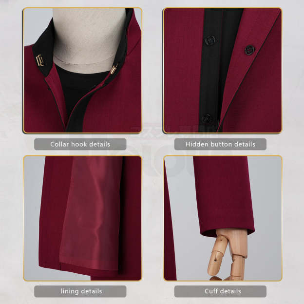 HOLOUN Tokyo Anime Izana Kurokawa Cosplay Costume Upgraded Embroidered Coat Pants Ear Clips Convention Halloween Christmas Party