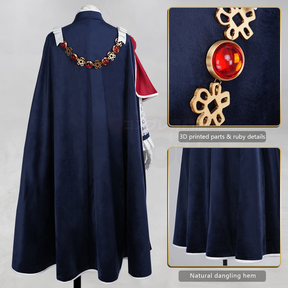 Pre-sale HOLOUN Ciel Phantomhive Anime Investiture Ceremony Cosplay Costume Convention Halloween Christmas Embroidery Cloak Coat
