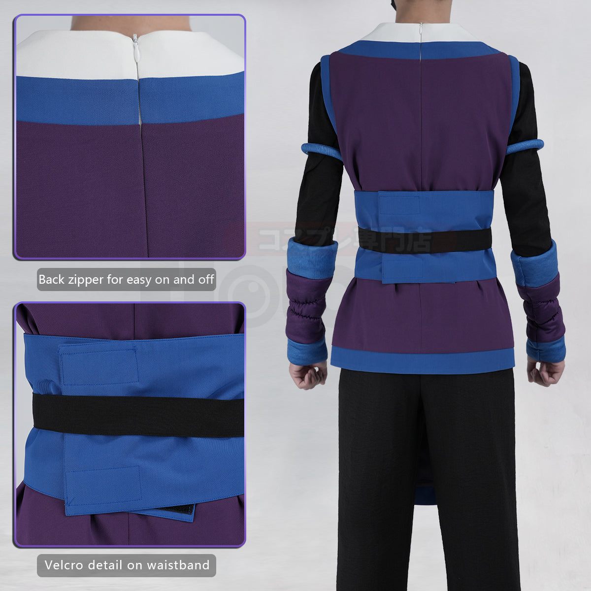 HOLOUN Xiao Hei Anime Fengxi Cosplay Costume Top T-shirt Pants Animation Convention Halloween Christmas