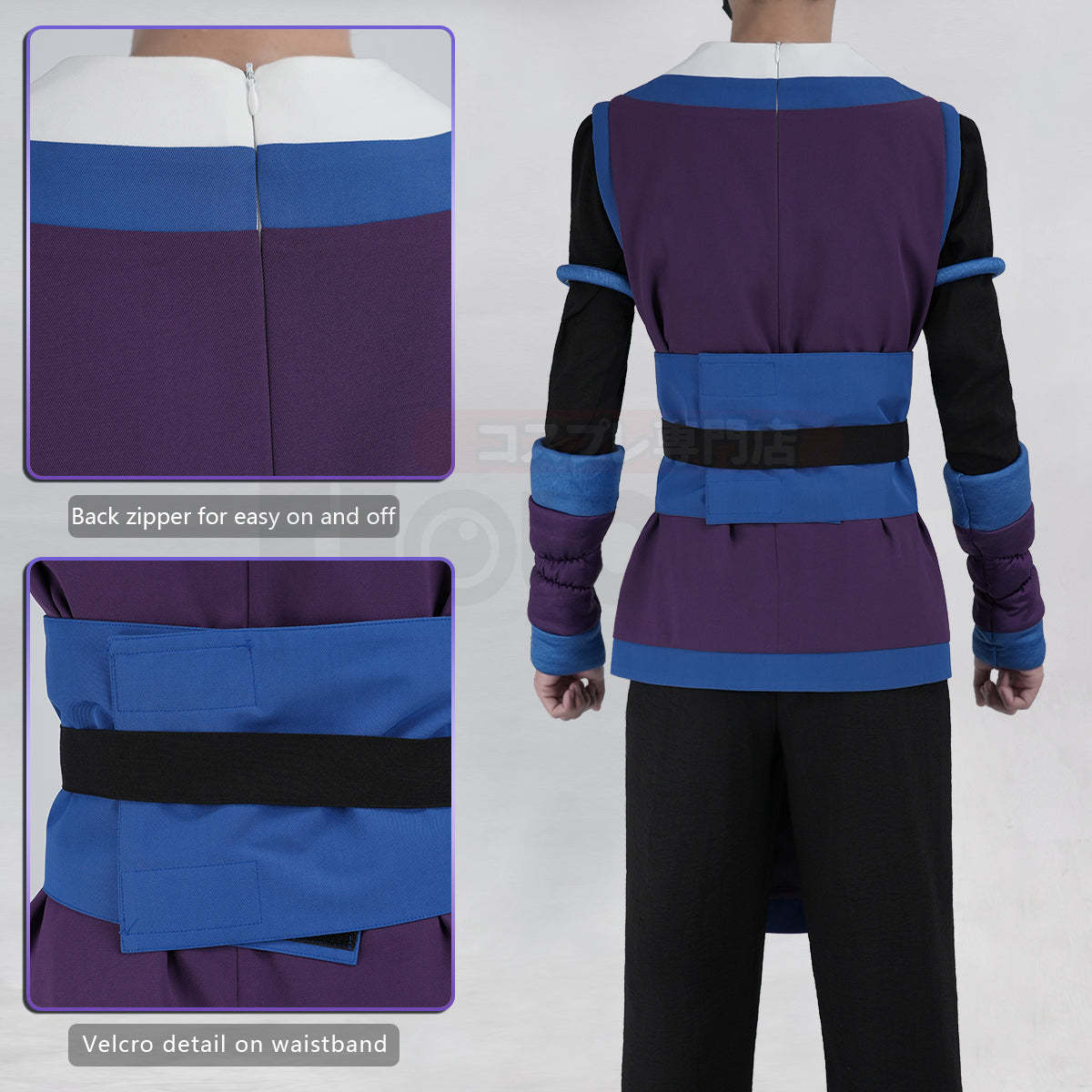 HOLOUN Xiao Hei Anime Fengxi Cosplay Costume Top T-shirt Pants Animation Convention Halloween Christmas