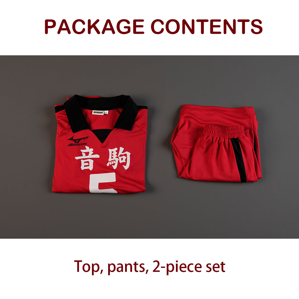 HOLOUN Haiky Anime Kozumekenma NO.5 Cosplay Costume Jersey Wig Nekoma High School Uniform Volleyball Club