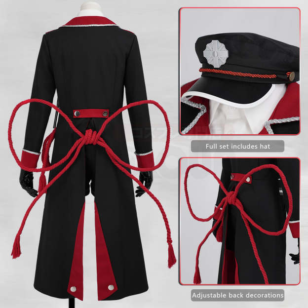 Pre-sale HOLOUN Toilet-Bound Hanako-kun Anime Hanako-kun Yugi Amane Cosplay Costume Coat Shirt Shorts Belt Stickers Hat Chest Decorations