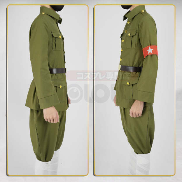 HOLOUN Axis Powers Anime Wang Yao Cosplay Costume Uniform Jacket Pants Animation Convention Halloween Christmas