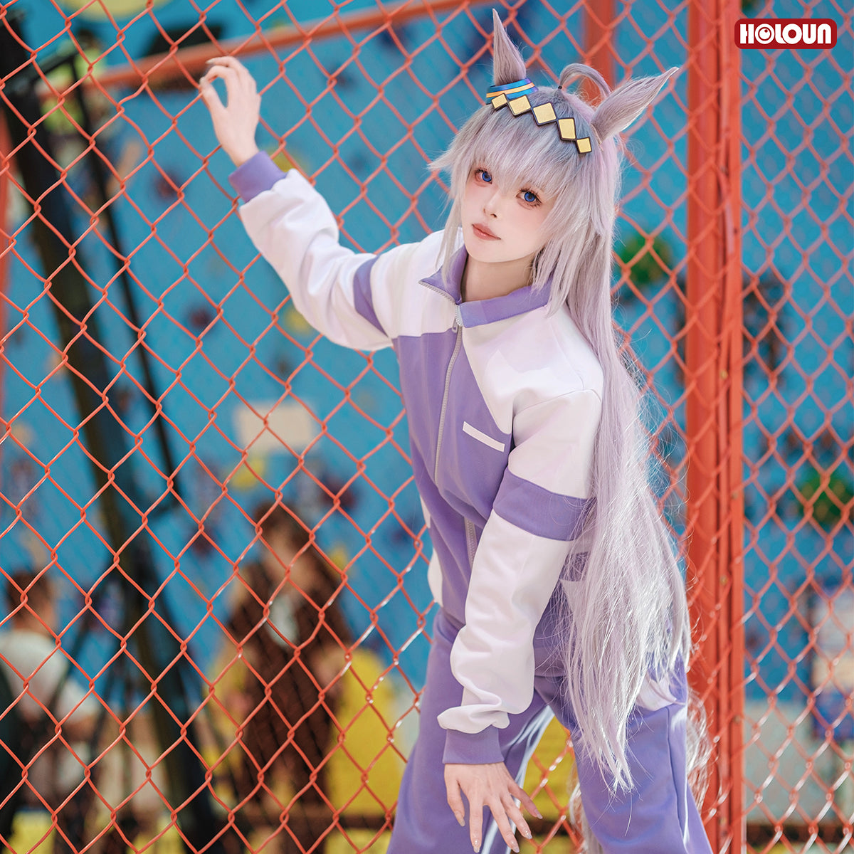 HOLOUN  Derby Game Oguri Cap Cosplay Costume Tracksuit Pants Cos Convention Daily Wear Gift