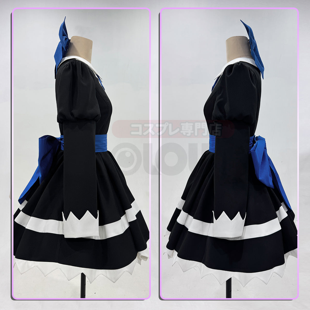 HOLOUN Stocking Panty Anime Stocking Anarchy Cosplay Costume Dress Stockings Bowknot Headdress Cos Convention