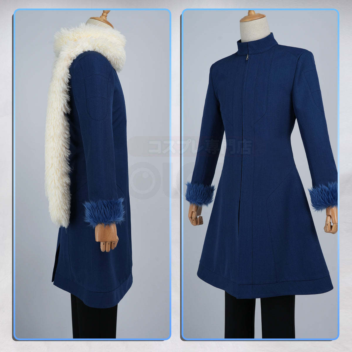 HOLOUN That Time I Got Reincarnated as a Slime Anime Rimuru Tempest Cosplay Costume Blue Winter Coat Scarf Convention Halloween