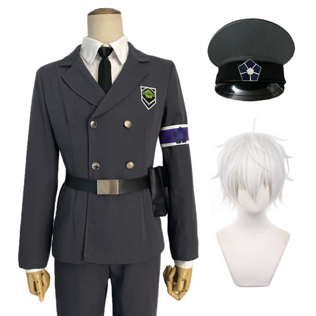 HOLOUN Anime Exhibition Guards Series Nagi Cosplay Costume Hat Belt Wig Rose Net Synthetic Fiber Halloween Christmas Gift