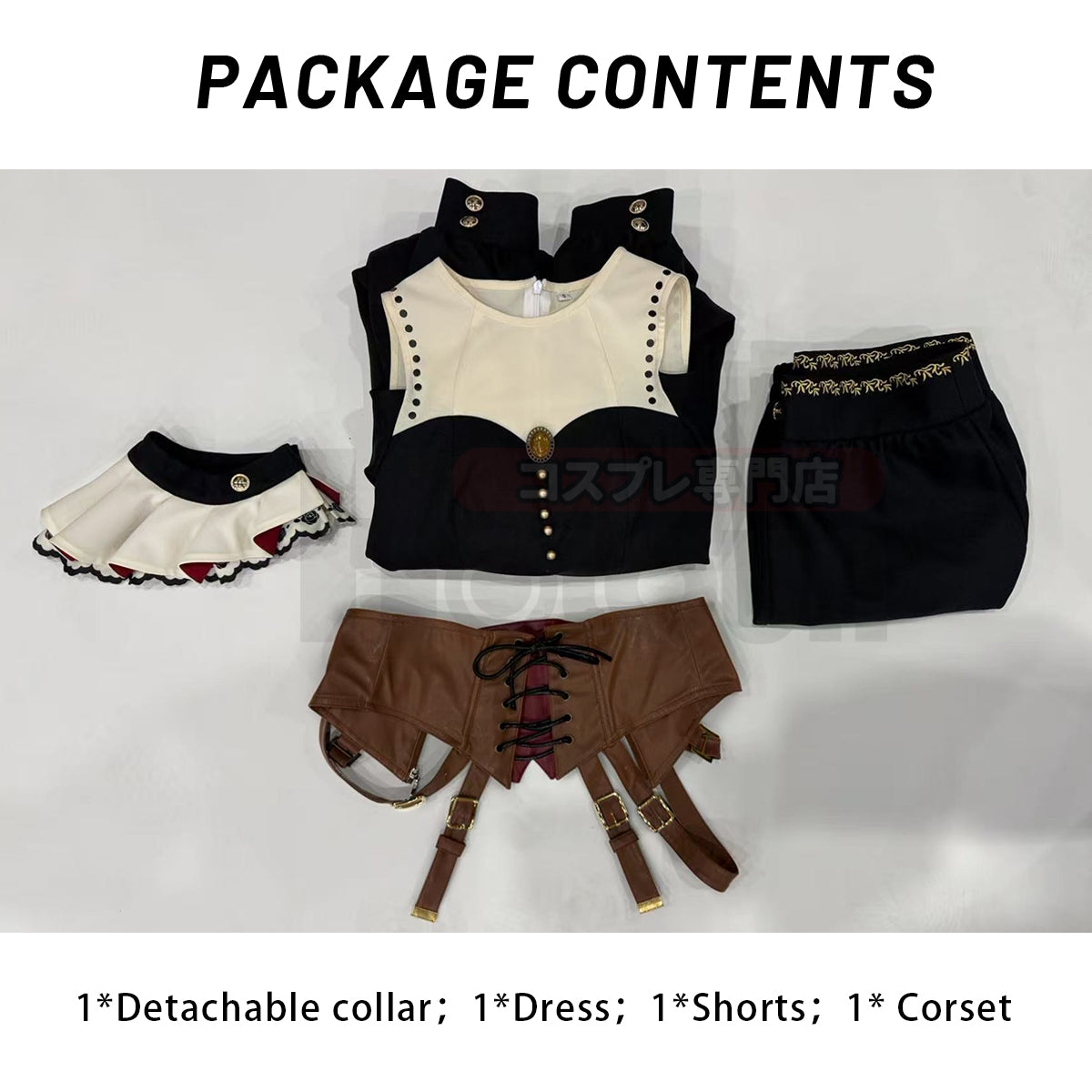 HOLOUN BanG Dream Ave Mujica Anime Doloris Uika Misumi Cosplay Costume Dress Detachable collar Corset Shorts Cos Convention