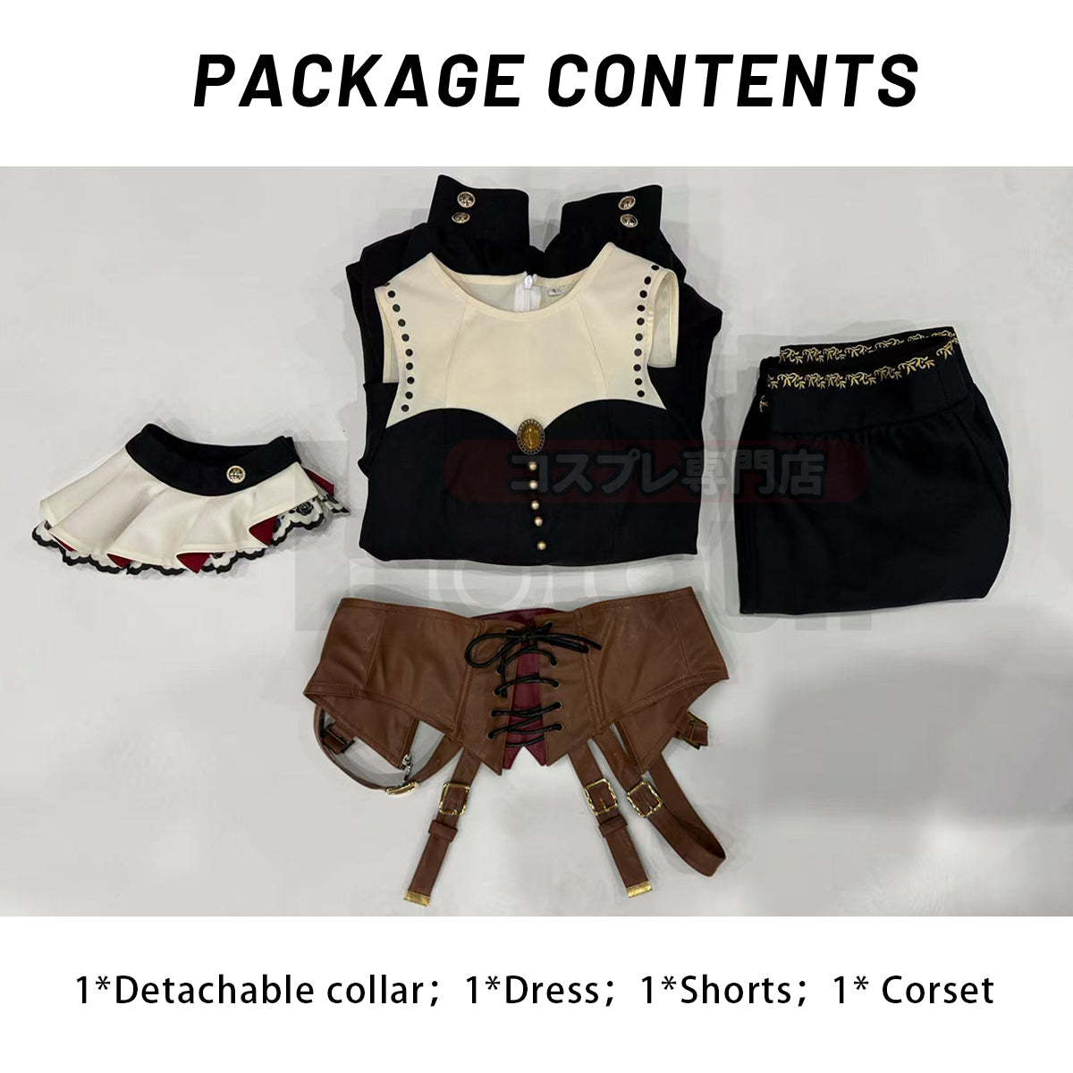 HOLOUN BanG Dream Ave Mujica Anime Doloris Uika Misumi Cosplay Costume Dress Detachable collar Corset Shorts Cos Convention