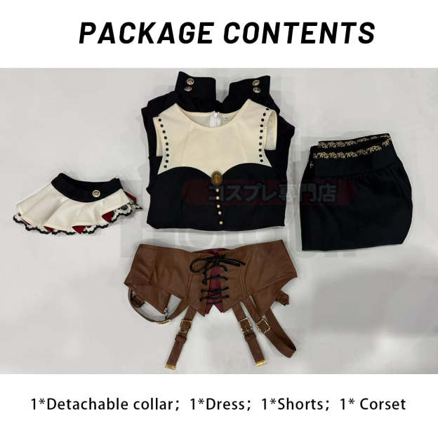 HOLOUN BanG Dream Ave Mujica Anime Doloris Uika Misumi Cosplay Costume Dress Detachable collar Corset Shorts Cos Convention