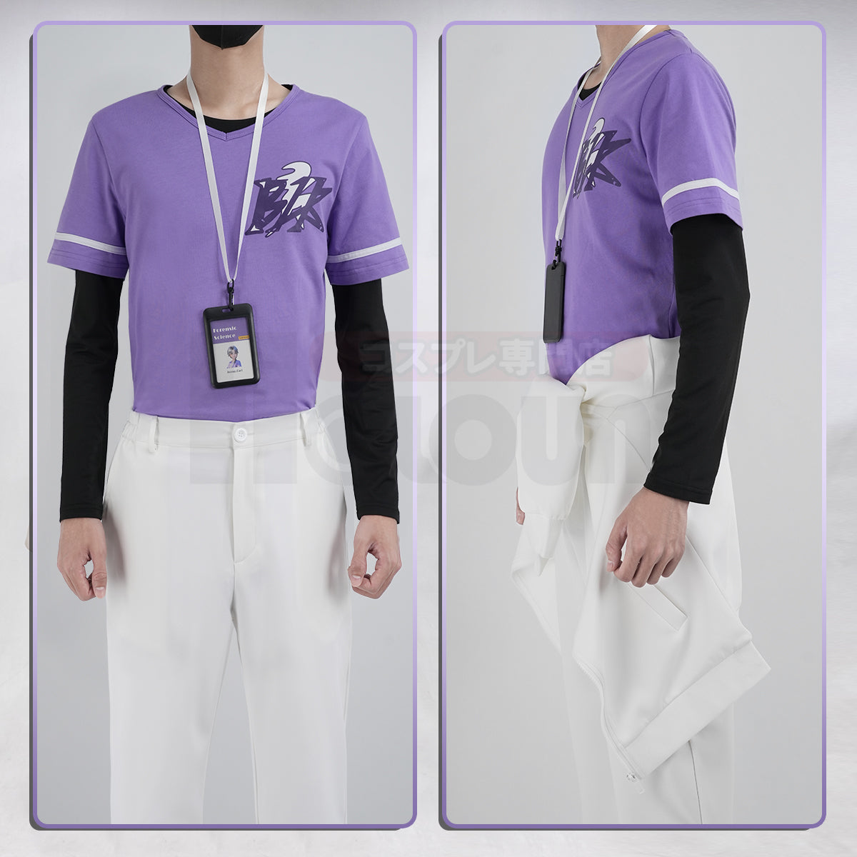 HOLOUN Identity V Game Aesop Carl BLK Cosplay Costume Uniform Shirt T-shirt Tracksuit Pants Cos Convention Daily Wear
