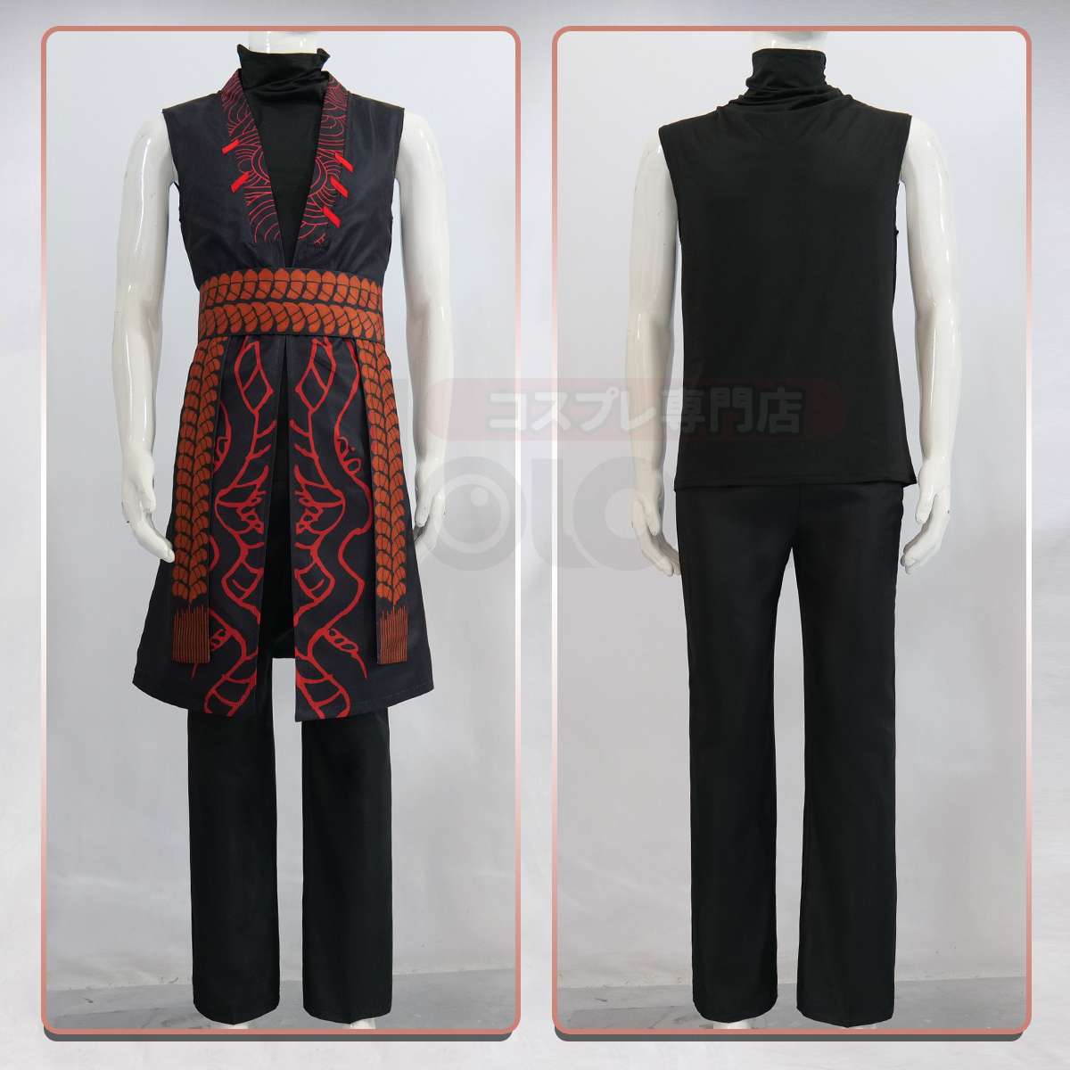 HOLOUN Jia Qiu Game Limbus Company Cosplay Costume Halloween Christmas Convention Party Gift Black Red Cape Pants