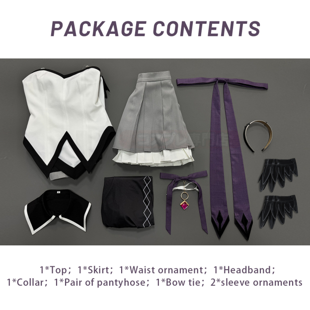 Pre-sale HOLOUN Homura Akemi Anime Puella Magi Madoka Magica Cosplay Costume Halloween Christmas Convention Party Top Skirt Headband