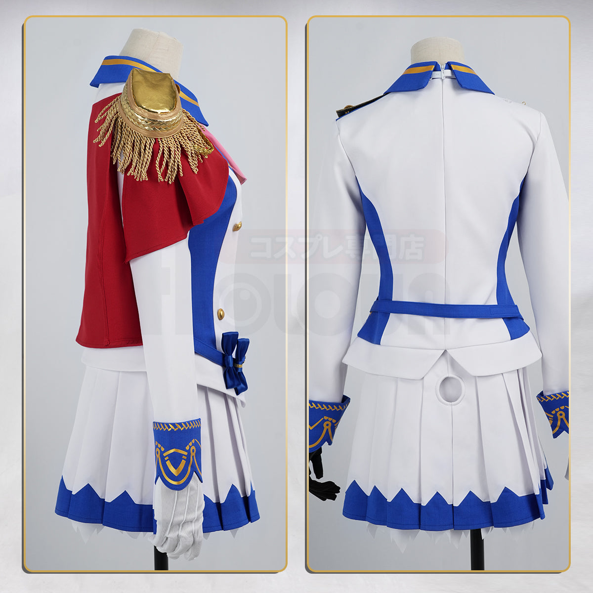 HOLOUN Derby Game Tokai Teio Cosplay Costume Halloween Convention Christmas Red Shawl JK Skirt Gloves Gift