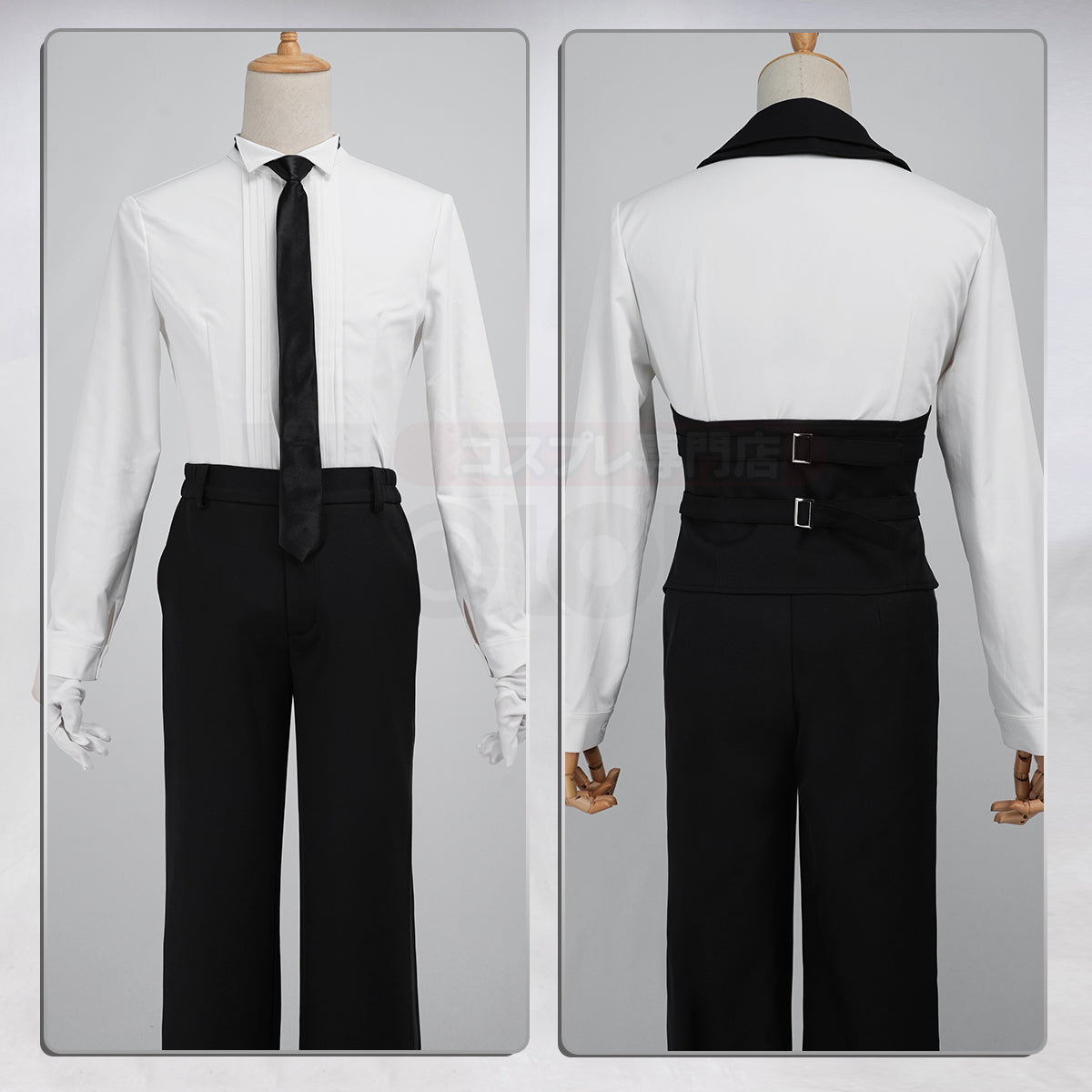 Pre-sale HOLOUN Anime Sebastian Michaelis Cosplay Costume Tuxedo Outfit Tailcoat Suit Vest Shirt Pants Tie Convention Halloween Party