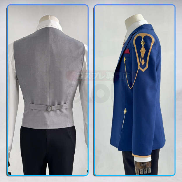 HOLOUN For All Time Anime Clarence Cosplay Costume Uniform Suit Pants Shirt Vest Tie Belt Daily Wear Cos Convention Gift
