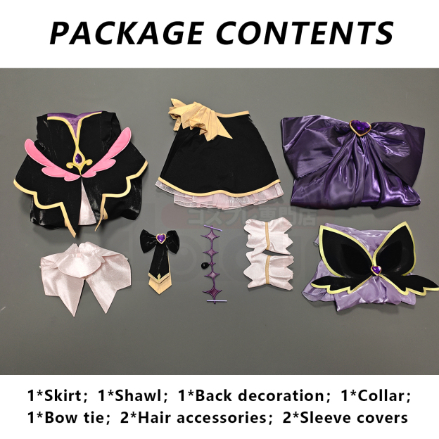 Pre-sale HOLOUN Luluka Moria Cure Arcana Shadow Cosplay Costume Anime Embroidery Skirt Convention Halloween Christmas Party Outfit