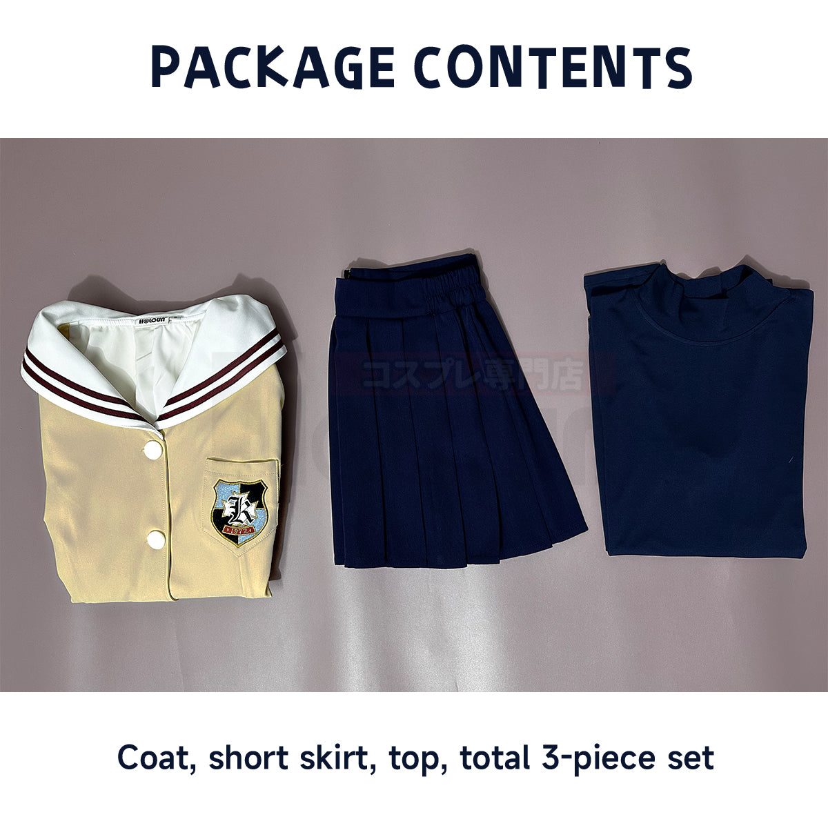 HOLOUN Clannad Anime Furukawa Nagisa Fujibayashi Kyou Sakagami Tomoyo Cosplay Costume  Embroidery School Uniform Skirt T-shirt