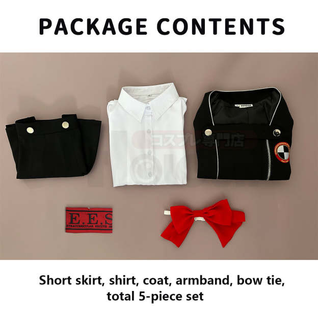 HOLOUN Game P3 Aegis Cosplay Costume Gekkoukan High School Uniform Embroidery Suit Skirt Shirt Daily Wearing Gift