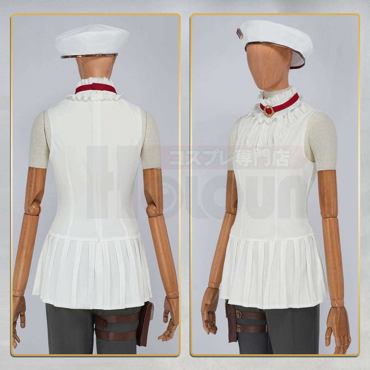 HOLOUN LOL Game Caitlyn Kiramman Cosplay Costume Uniform Pants Jacket Halloween Christmas Gift Cos Convention