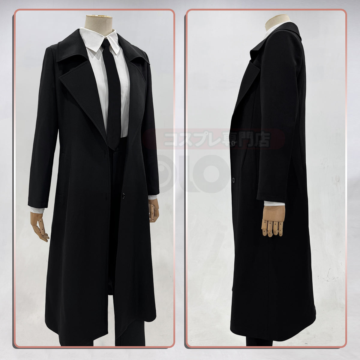 HOLOUN Chainsaw Anime Makima Cosplay Costume Wig White Shirt Black Coat Pant Tie Halloween Christmas Convention Daily Wear